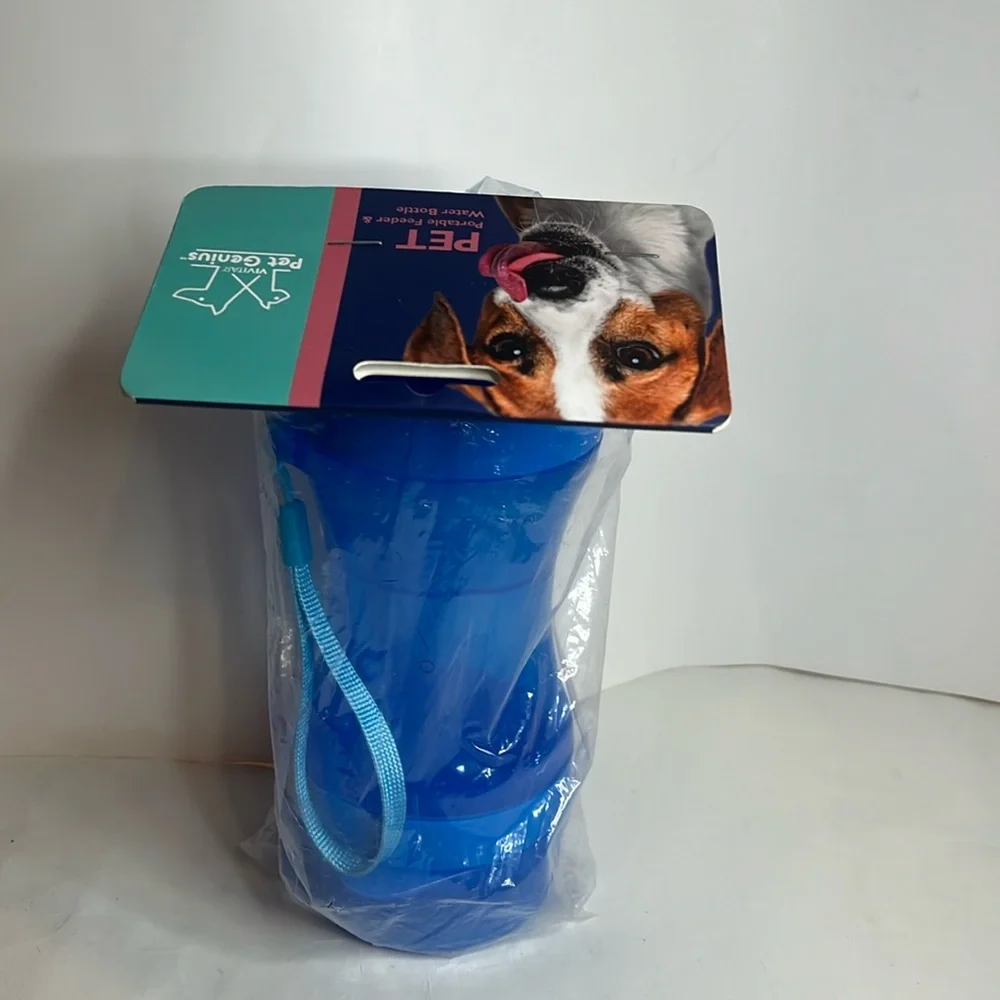 Vivitar Pet Portable Feeder & Water Bottle NWT
